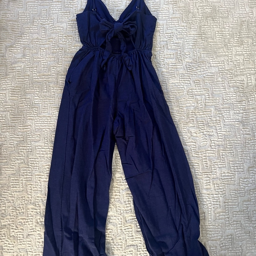 Women’s Navy Blue Jumpsuit‎ - Picture 5 of 6